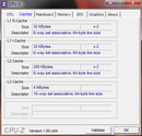 System info CPUZ Cache