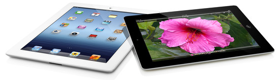 Apple: iPad 3 negro y blanco Apple: iPad 3 negro y blanco