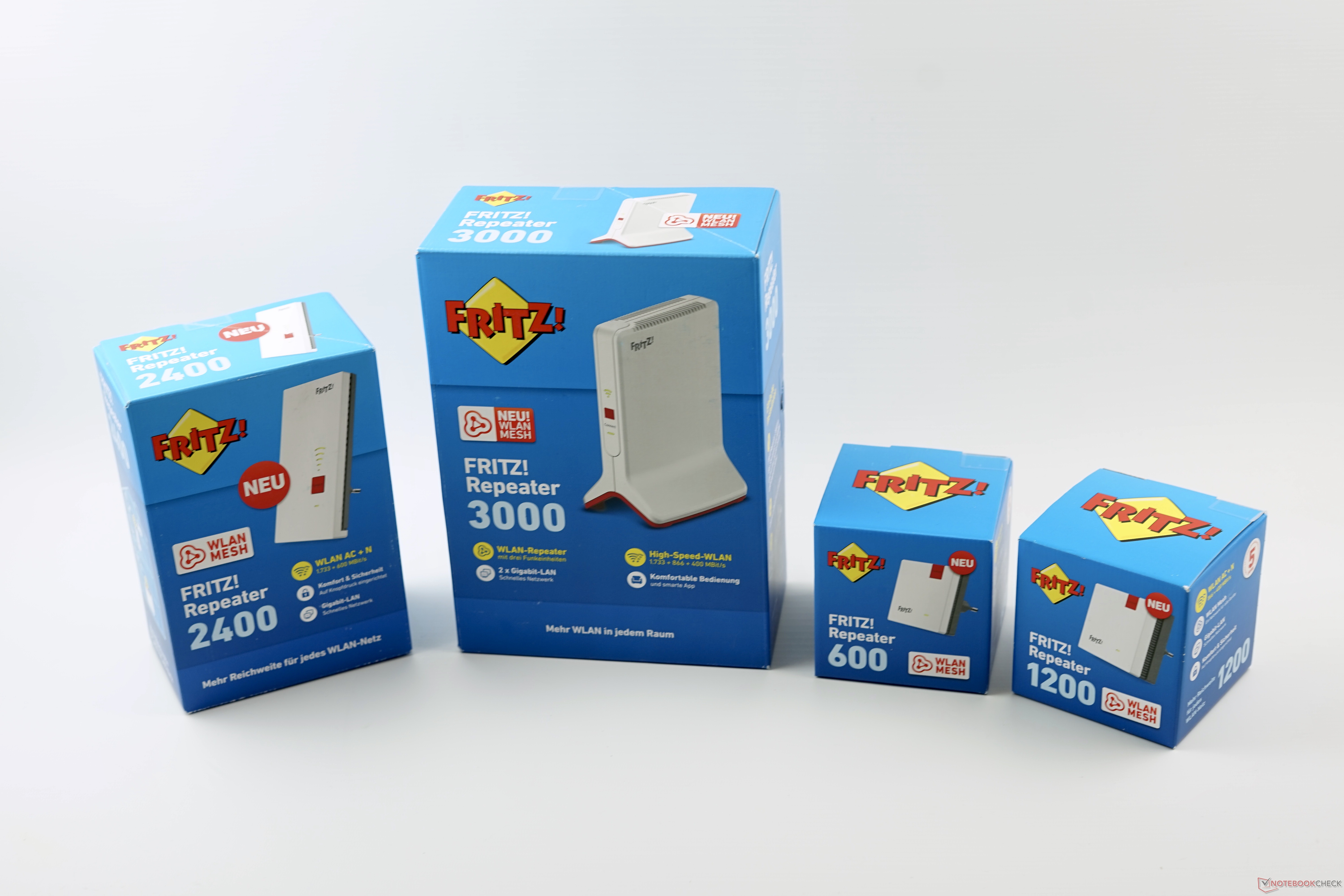 Distribuidor especializado malla, doble WLAN AC, 866 MBit, 400 MBit repetidor 1200 AVM Fritz 