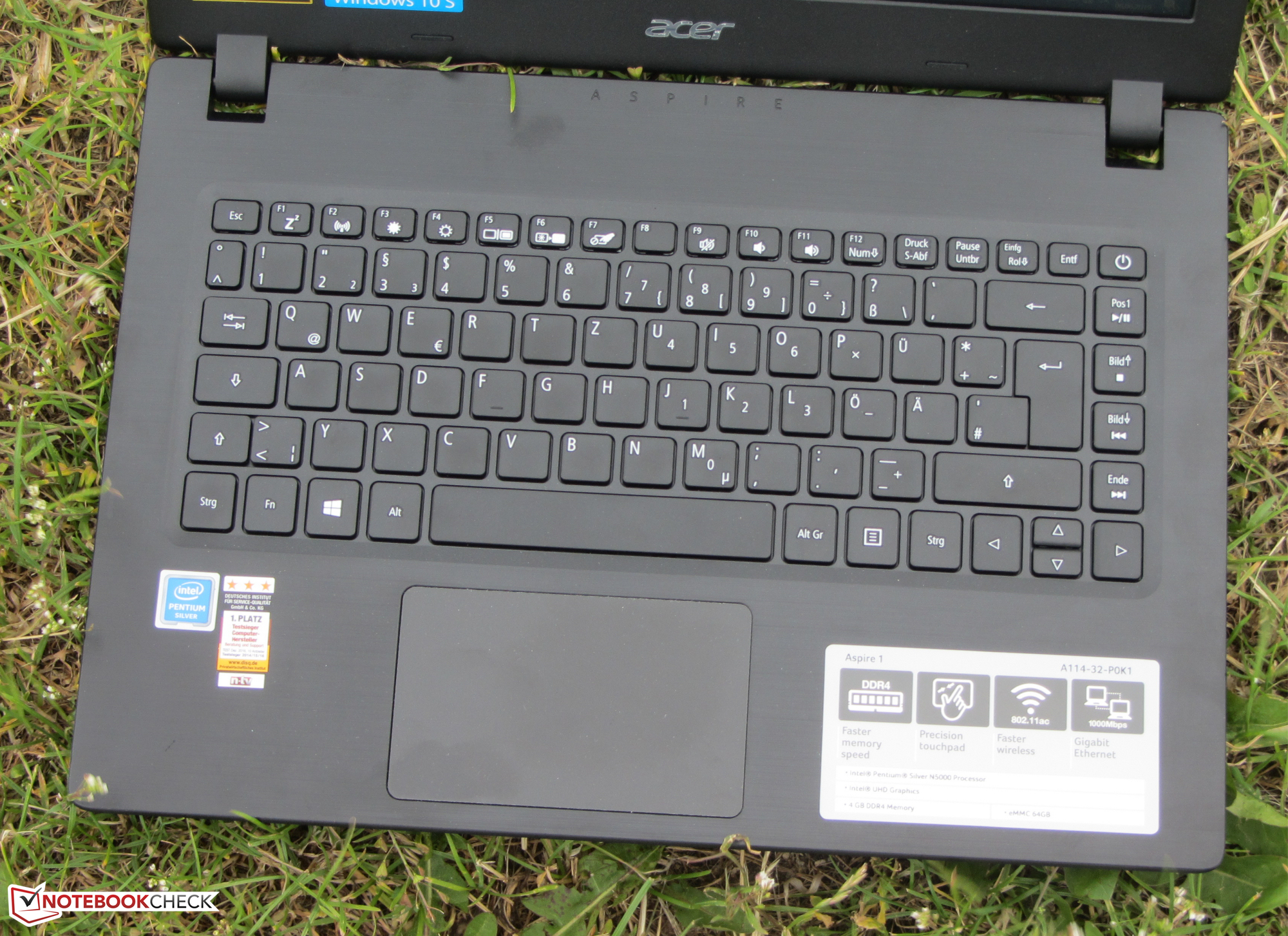 Absorber Espejismo Distracción Review del Acer Aspire 1 A114-32 (Pentium Silver N5000, eMMC, FHD) -  Notebookcheck.org
