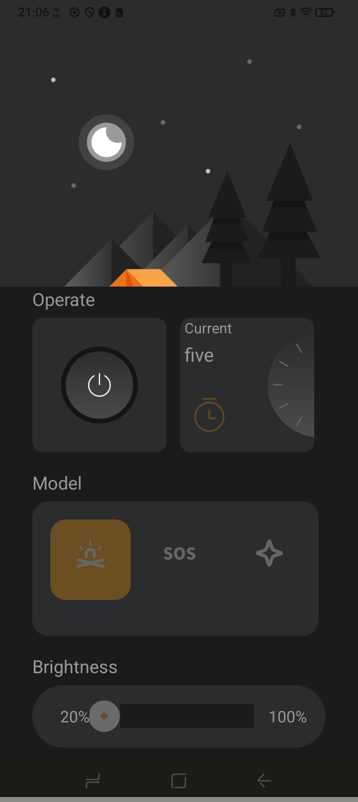 Configuración de la luz de camping. (Fuente de la imagen: Sergey Tarasov - Notebookcheck)
