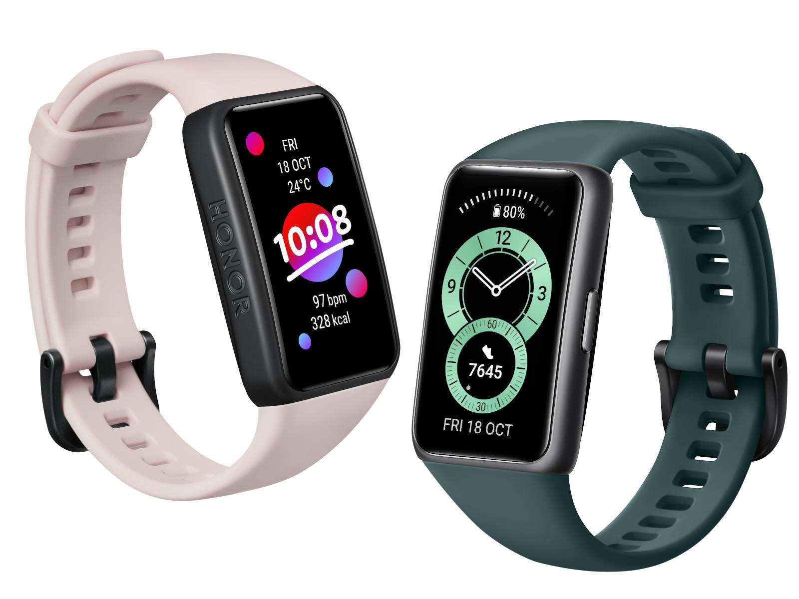 Versus entre las pulseras inteligentes: HONOR Band 6 vs Xiaomi Smart Band 6