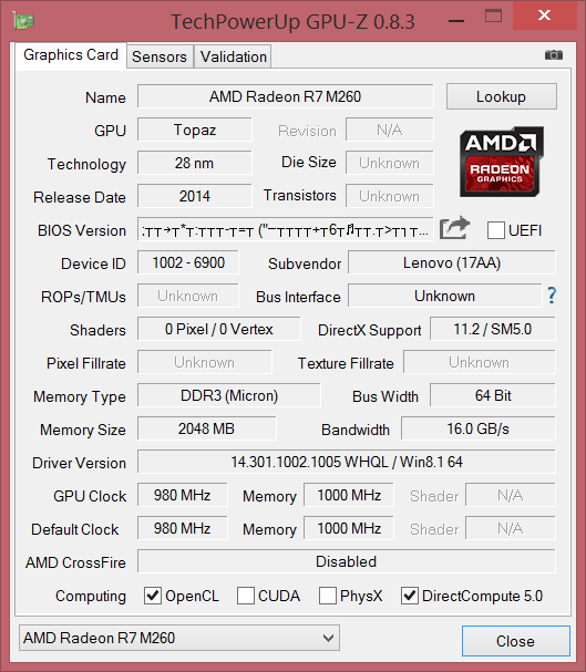 R7 m260 GPU Z. AMD Radeon r7 450. AMD Radeon™ r7 260.