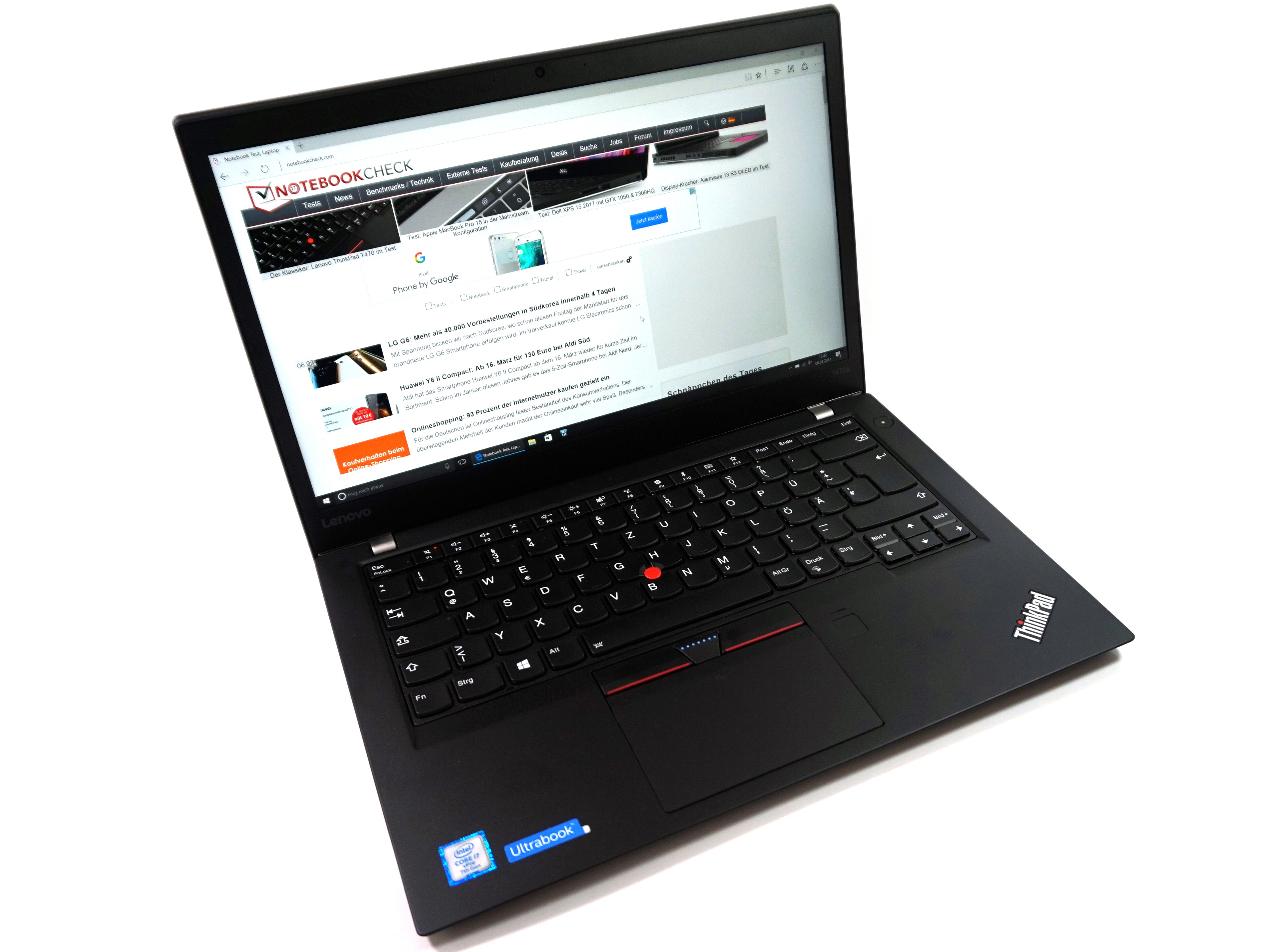 Análisis completo del Lenovo ThinkPad T470s (Core i7, WQHD