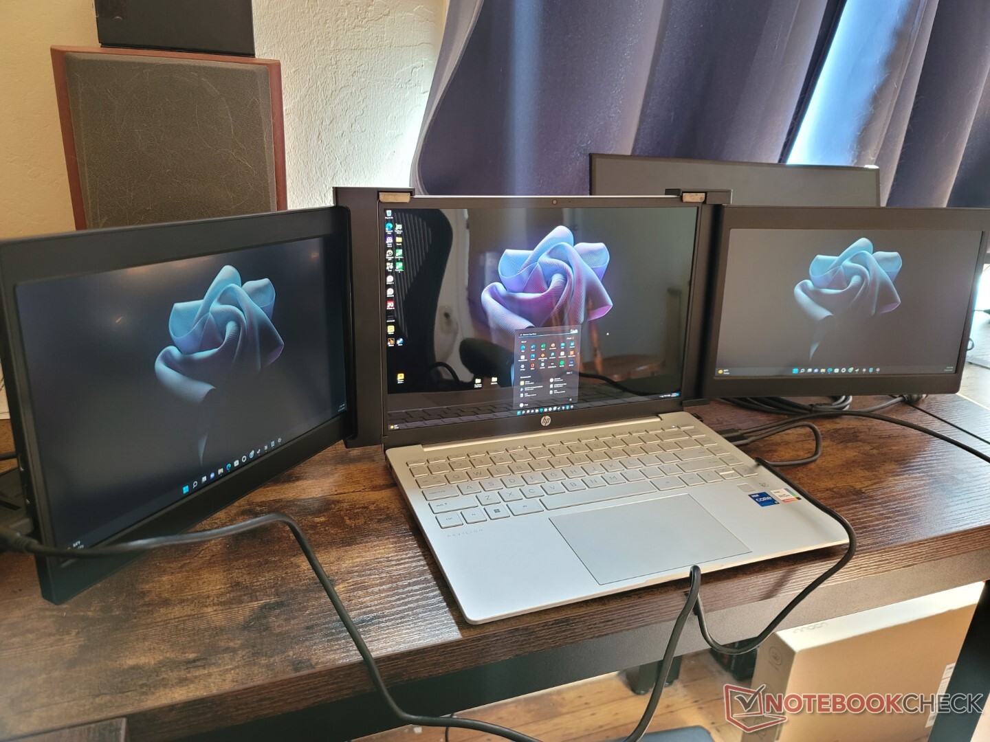 FOPO Extensor de monitor para laptop de 15 pulgadas, monitor triple más  grande para laptop de 15 a 17.3 pulgadas, extensor de monitor de tres