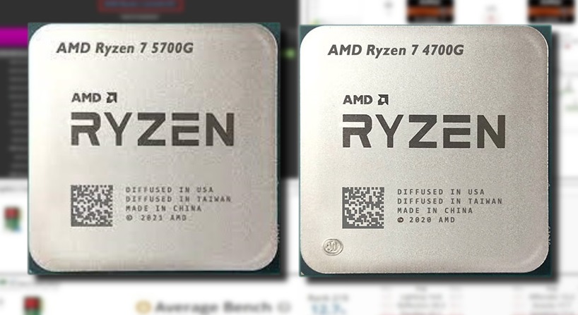 La APU AMD Ryzen 7 5700G en el ordenador de sobremesa HP Pavilion