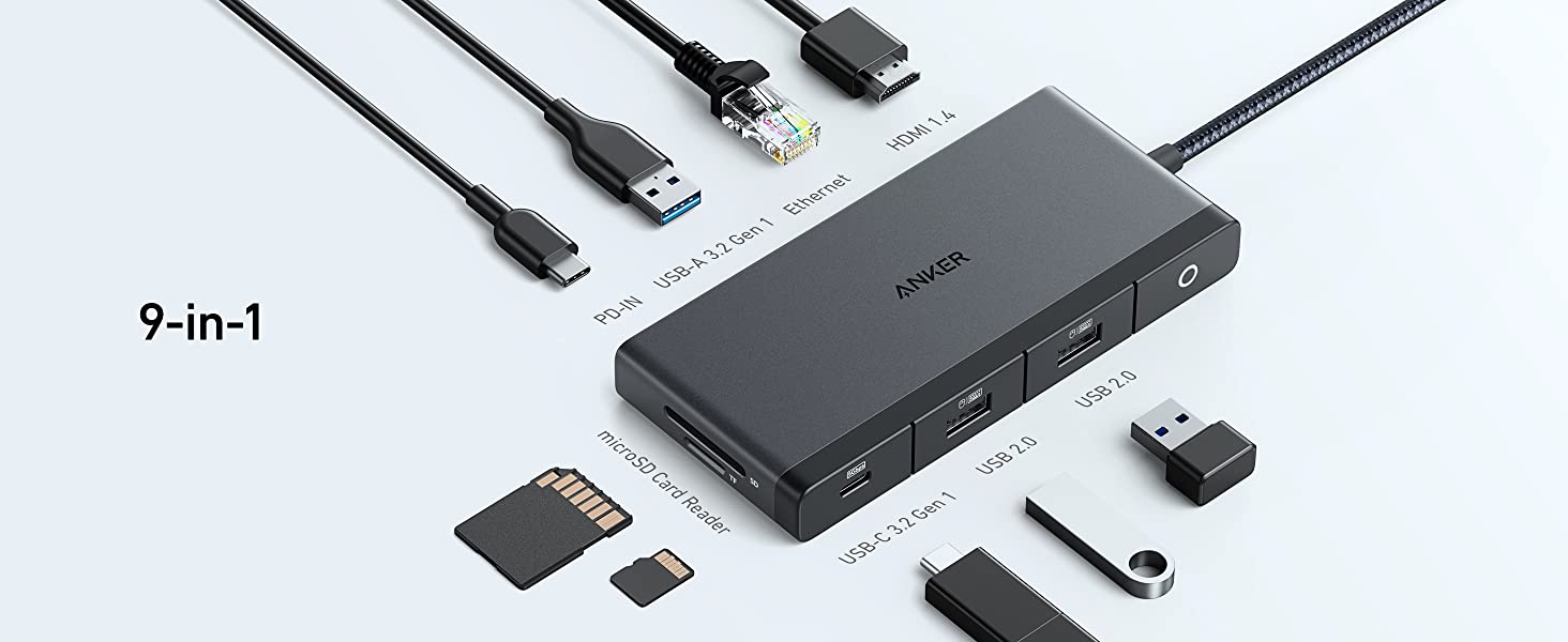 Acaba De Llegar El Hub USB C Anker 552 9 En 1 HDMI 4K Acaba De Llegar El Hub Usb C Anker 552 9 En 1 Hdmi 4k