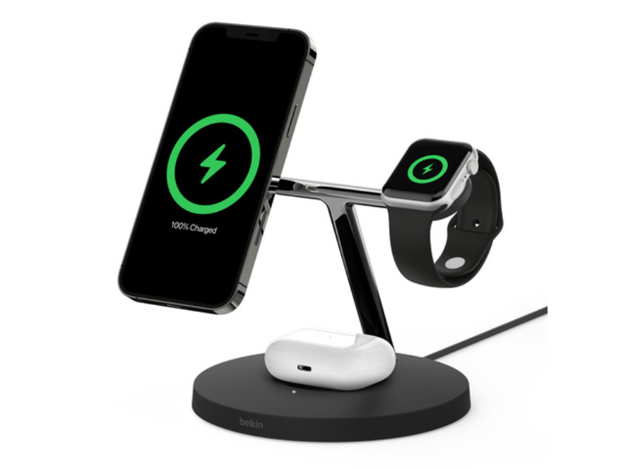 El cargador inalámbrico 3 en 1 BOOSTCHARGE PRO de Belkin con actualización  MagSafe admite la carga rápida para Apple Watch Series 7 -   News