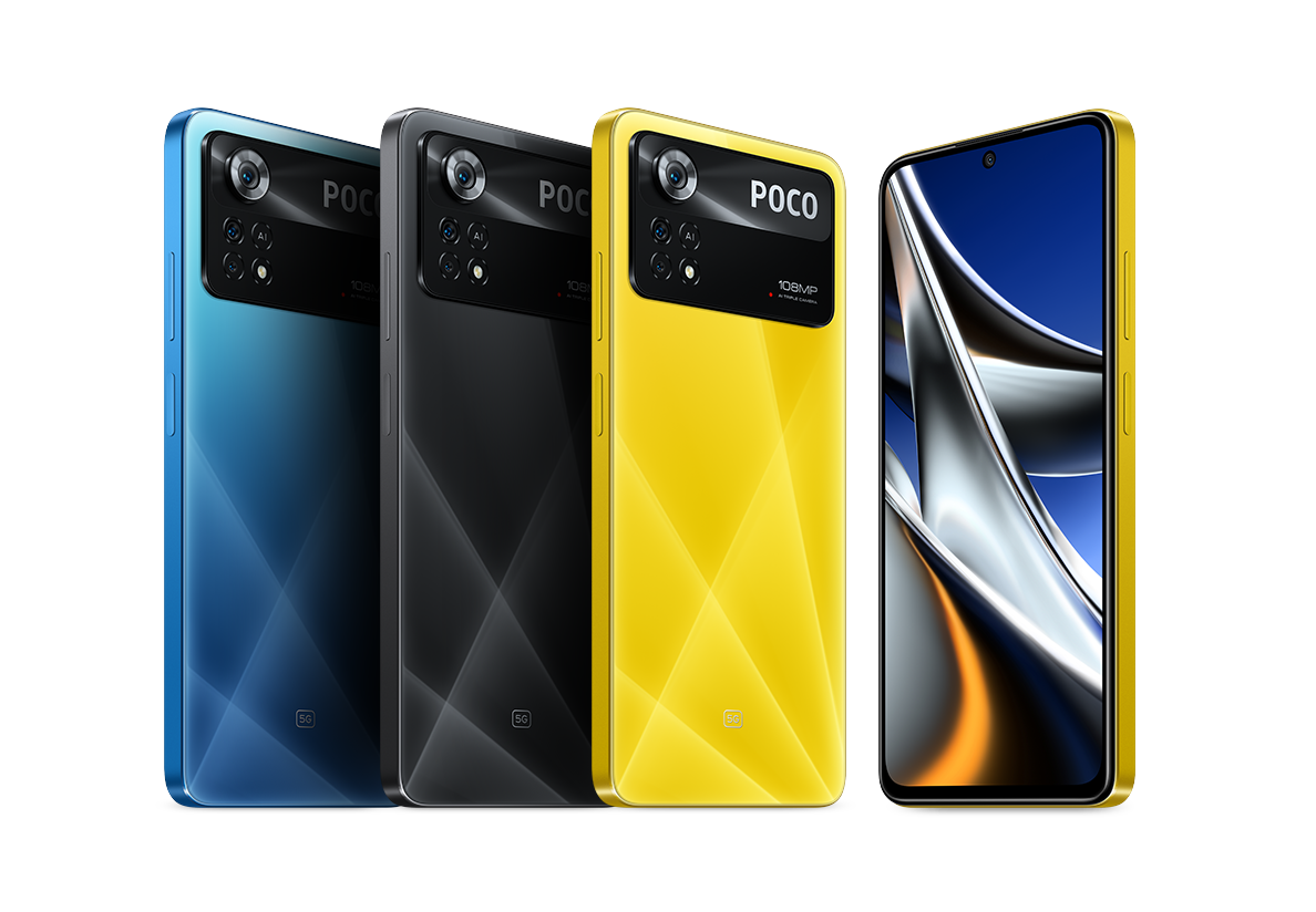 COMAKU Cover Per Xiaomi Poco X4 Pro 5G Con Anello Magnetico 360° E Supporto Auto - Antiurto Militare - Blu Reale