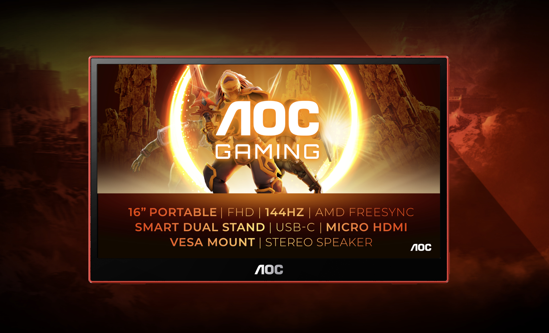 AOC GAMING 16G3: Nuevo monitor portátil presentado con frecuencia de actualización de 144 Hz antes de su lanzamiento a finales de este mes