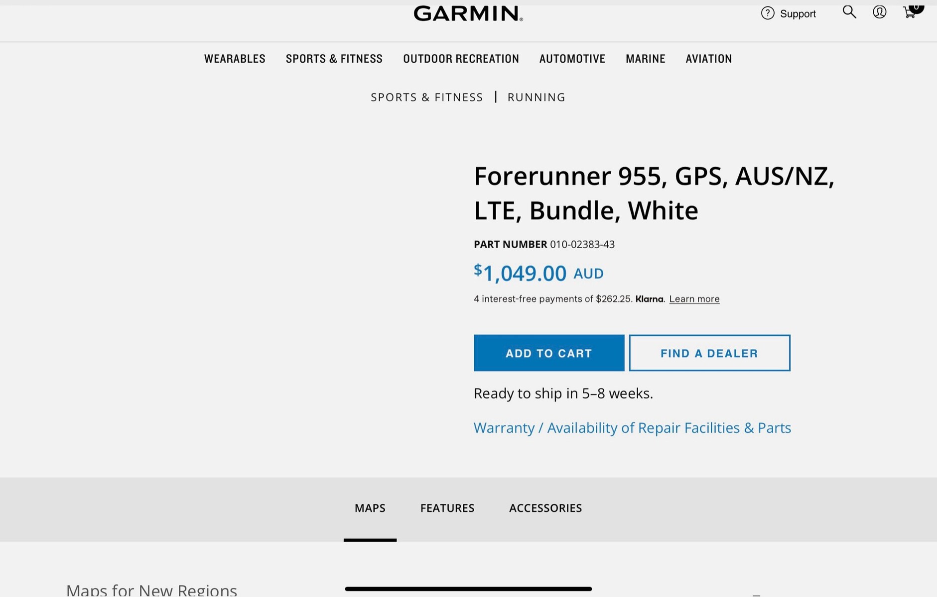 Se filtraron el precio y los detalles del Garmin Forerunner 955 en EE. UU.,  con una opción sorpresa de gama alta