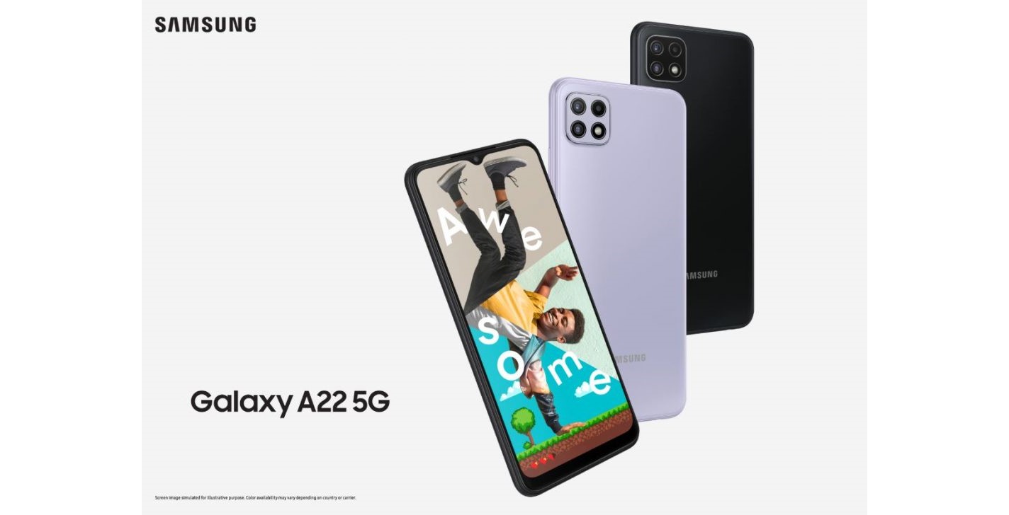 Samsung lanza su teléfono 5G más barato de 2021 hasta ahora, el Galaxy A22  -  News