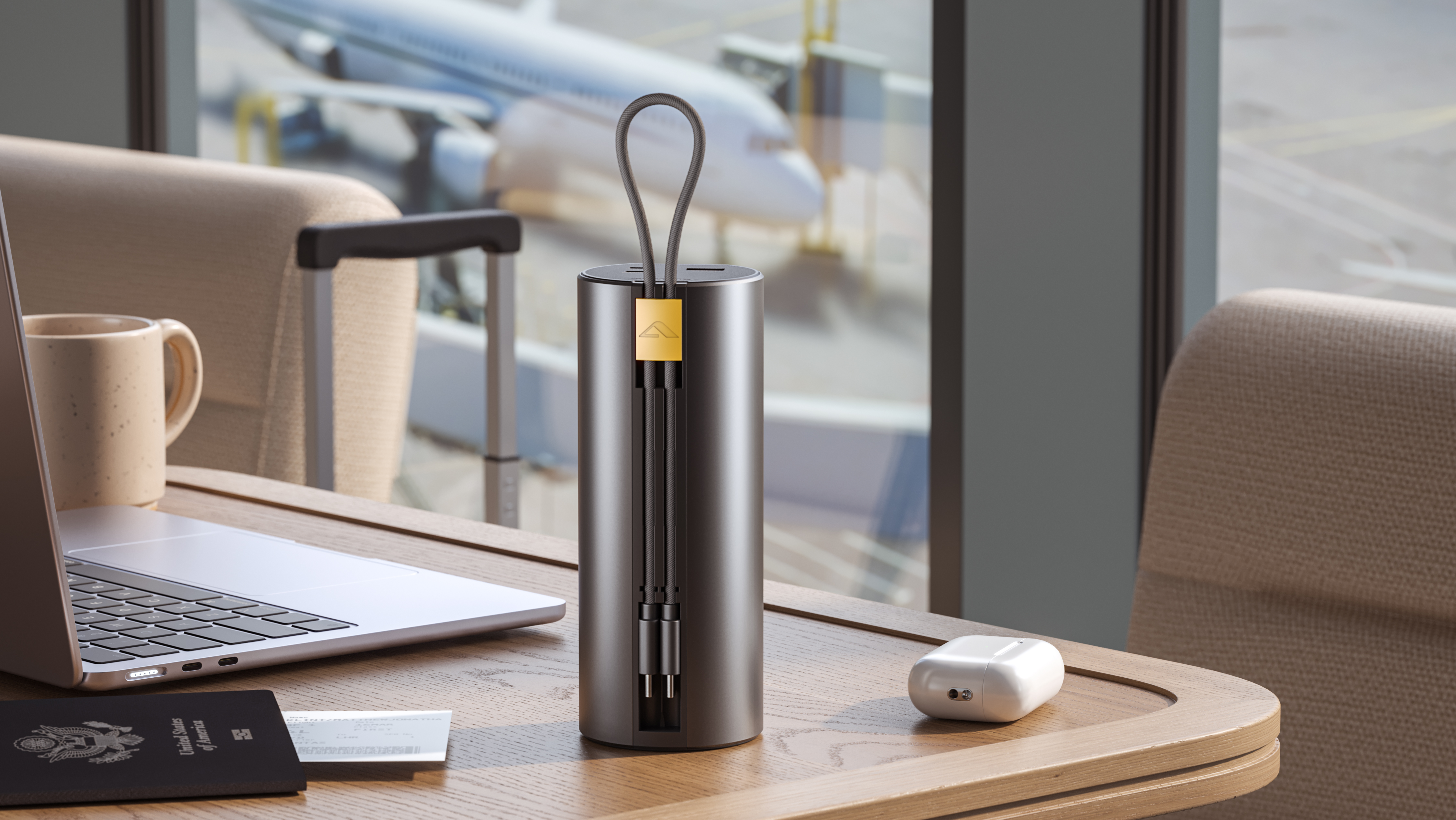 Funda De Transporte Para El Anker Prime 27650mAh 250W | Bolsa Protectora Con Bolsillo De Malla | Tela Oxford Resistente