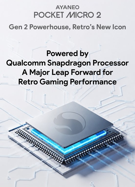 El Ayaneo Pocket Micro 2 contará con un procesador Snapdragon.