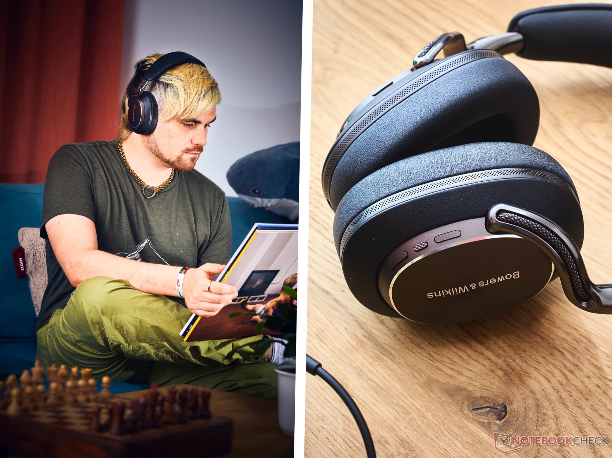 El Bowers & Wilkins Px8 S2 sólo mejora el diseño de su predecesor en los detalles. (Fuente de la imagen: Notebookcheck)