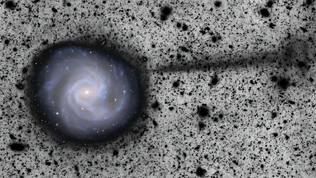 Imagen de la corriente estelar procedente de la galaxia M61. (Fuente de la imagen: Romanowsky et al. 2025, RNAAS)