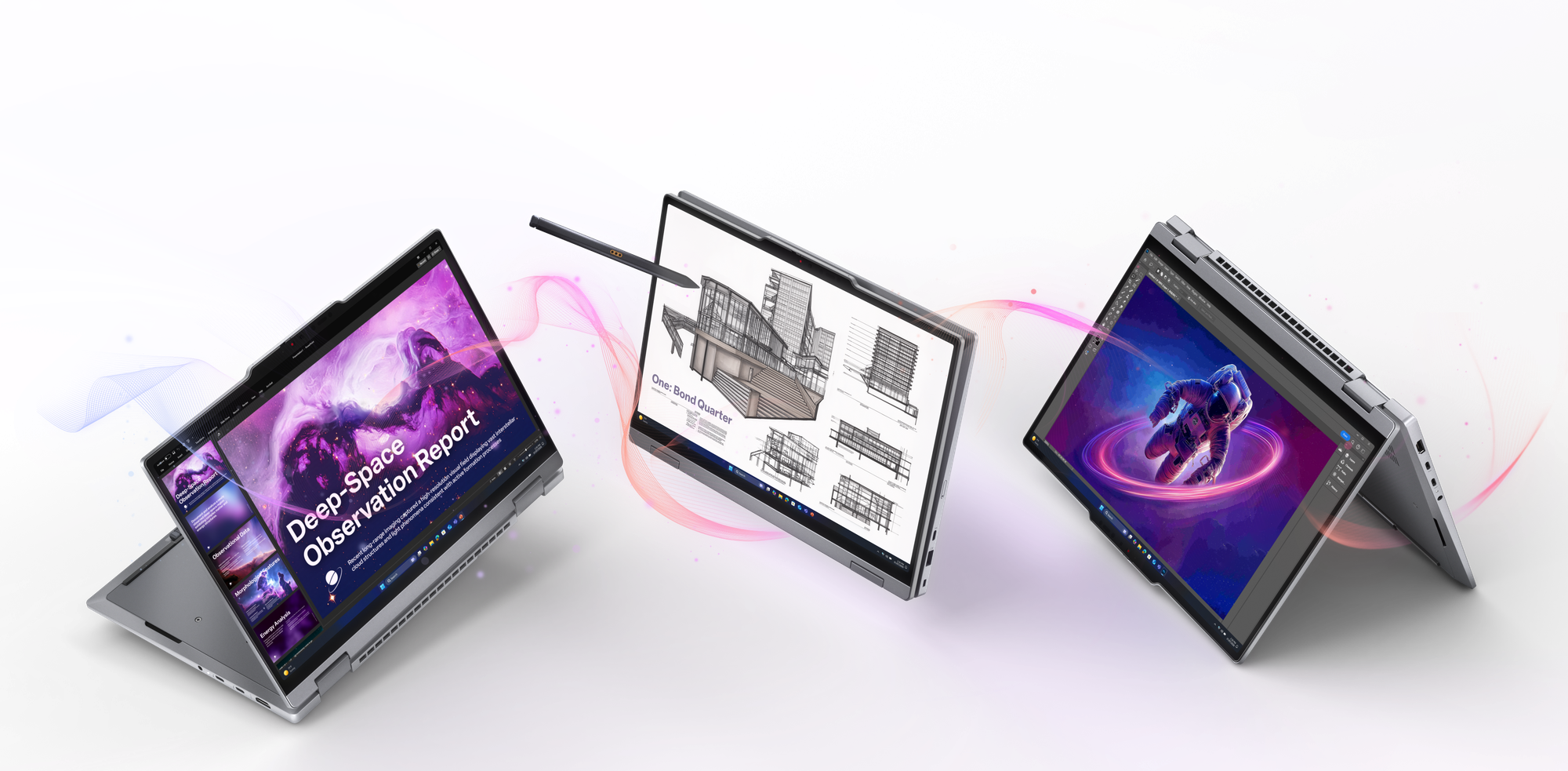 Lenovo ThinkPad X1 2 en 1 Gen 11 Aura Edition: Modos convertibles (fuente de la imagen: Lenovo)