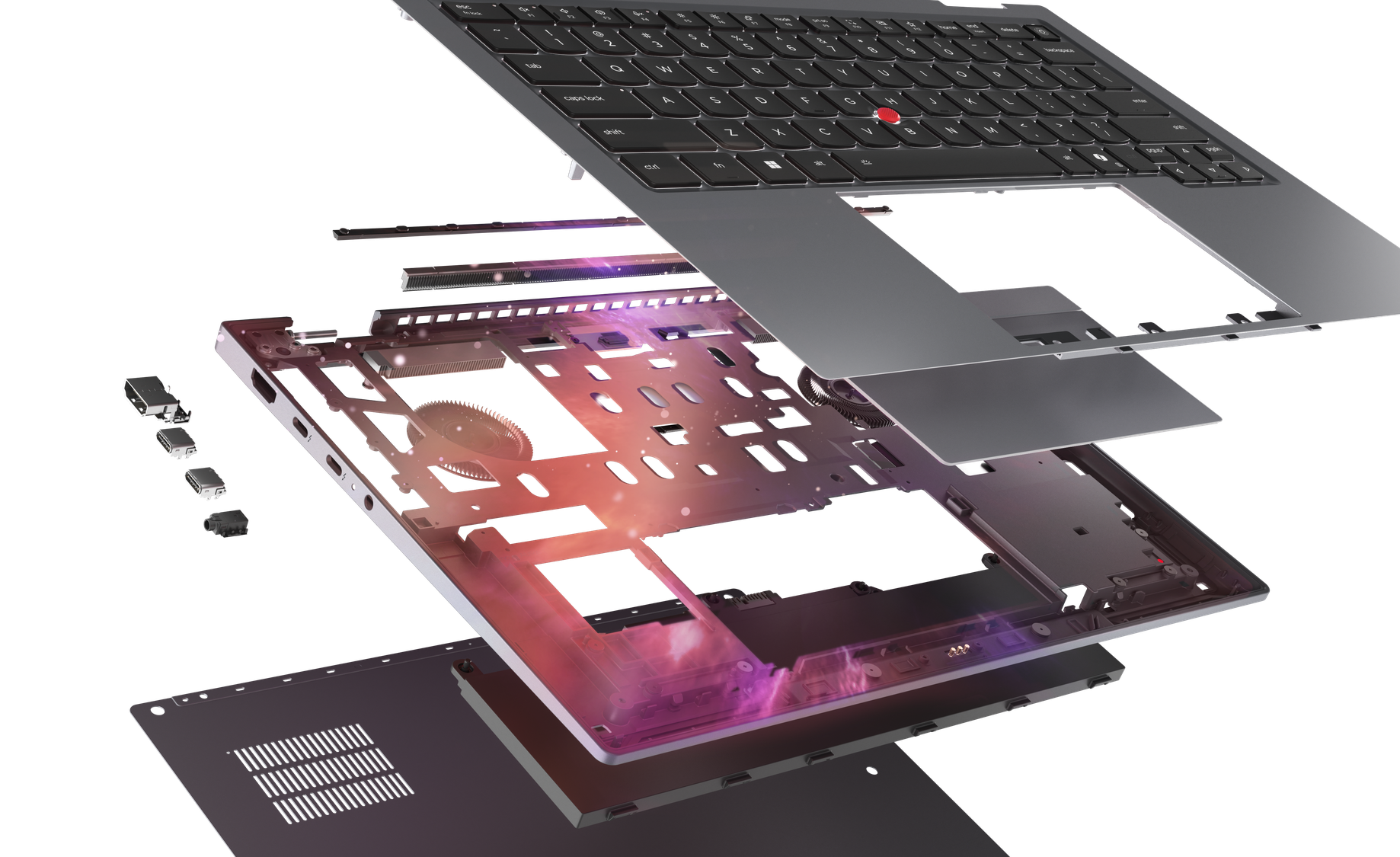 Lenovo ThinkPad X1 2 en 1 Gen 11 Aura Edition: Diseños Space Frame (fuente de la imagen: Lenovo)