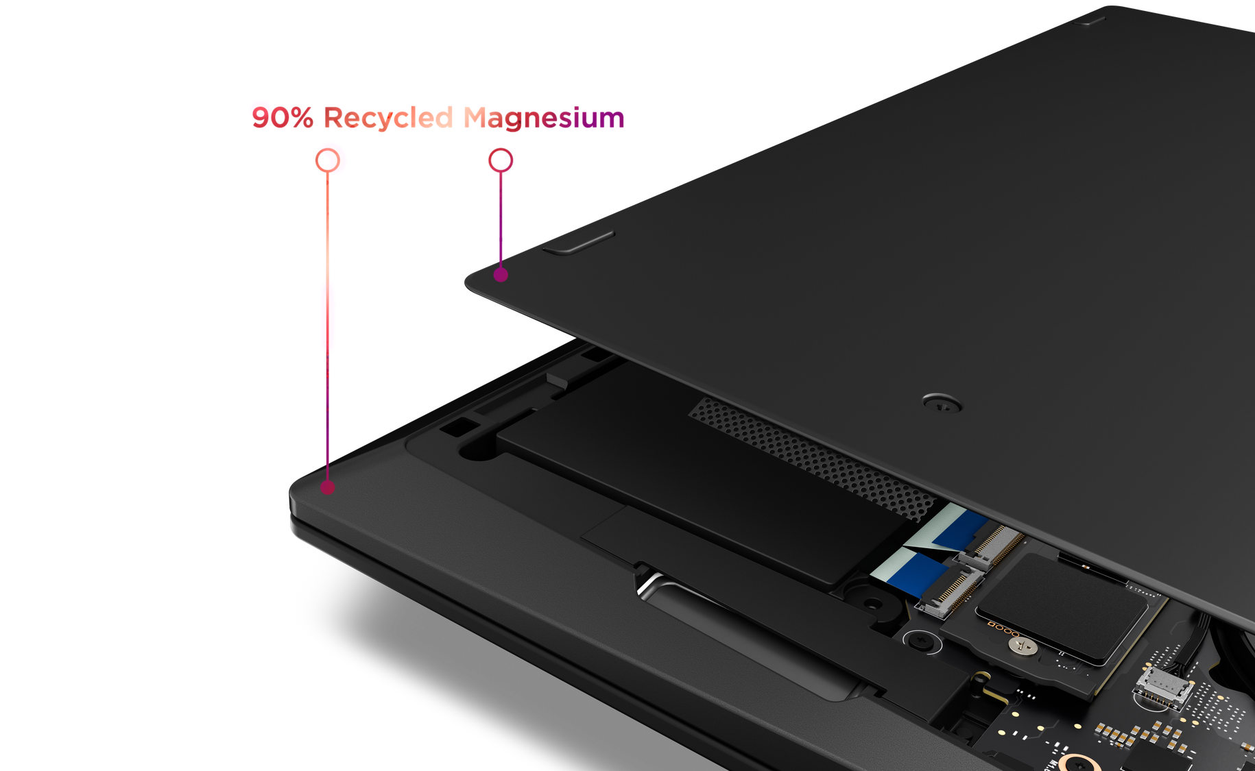 Lenovo ThinkPad X1 Carbon Gen 14 Aura Edition: Chasis rediseñado (fuente de la imagen: Lenovo)