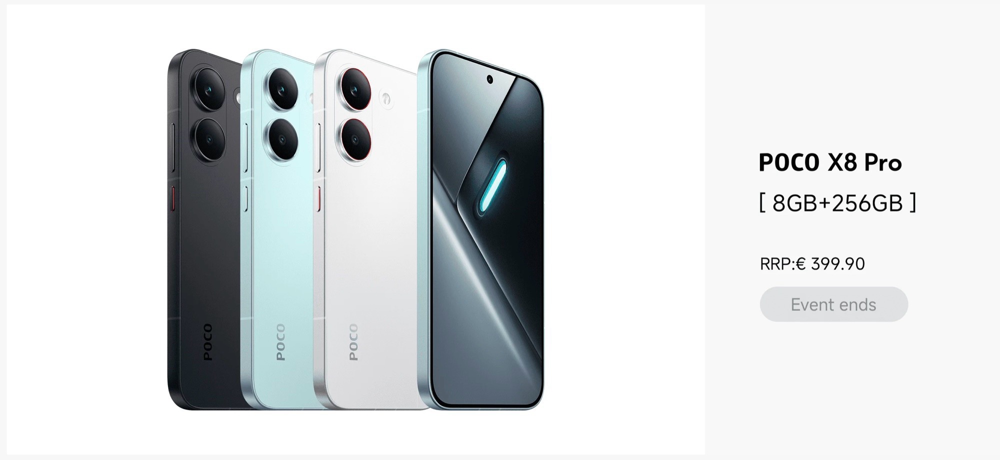 Xiaomi Poco X8 Pro 5G 8+512 GB | Display AMOLED 1,5K 120Hz, Batteria 6500 MAh E Ricarica 100W, Fotocamera 50 MP Sony Con OIS
