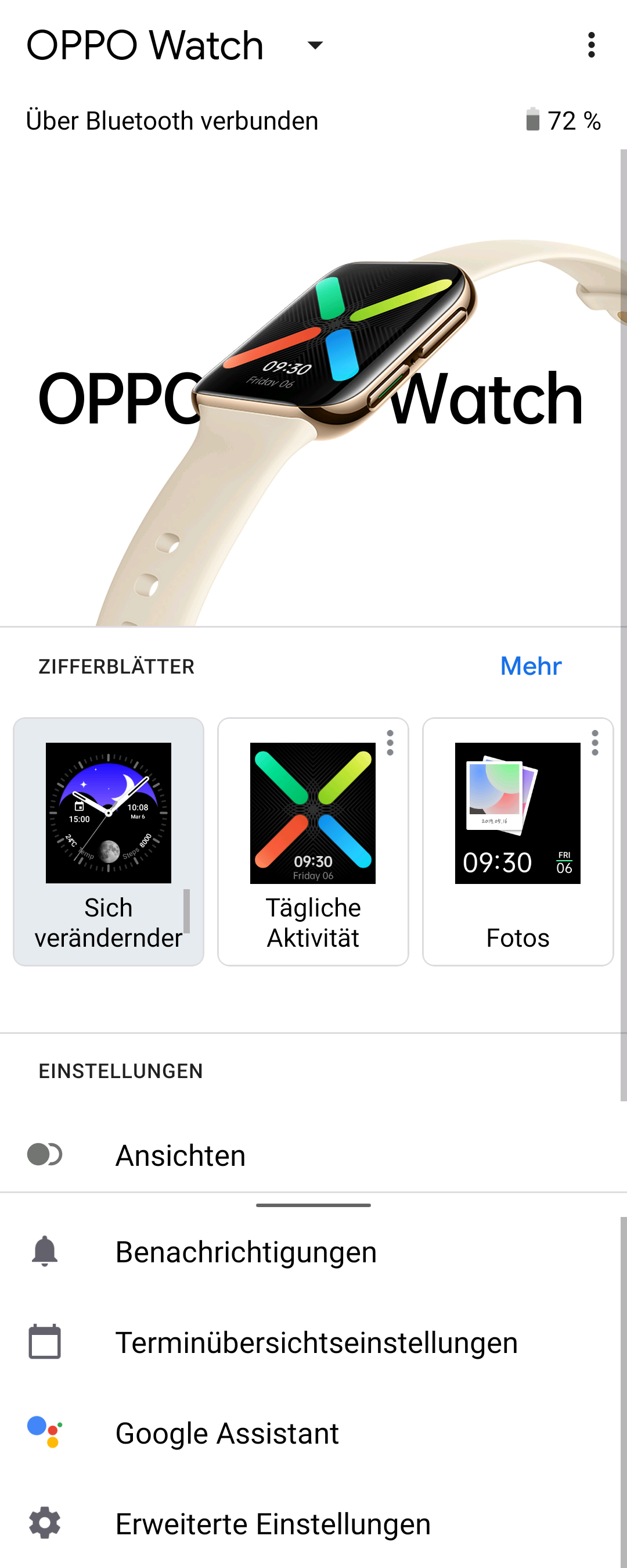 oppo watch google maps