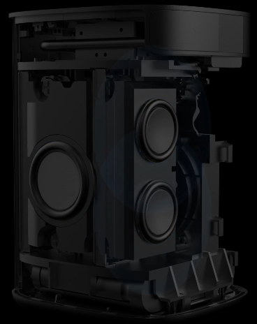 El audio se transmite a través de dos altavoces Harman-Kardon de 3 vatios. El audio es decente pero le falta cuerpo. (Imagen vía XGIMI)