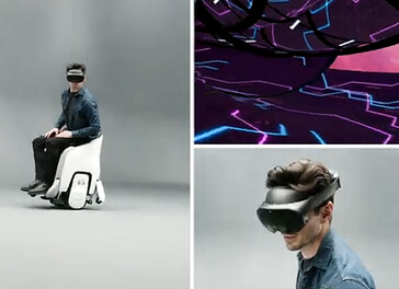 La Honda XR Mobility Experience combina la silla de ruedas UNI-ONE con gafas de realidad virtual. (Fuente: Honda)