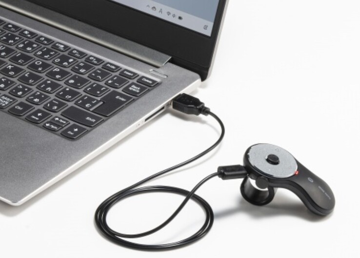 El ratón Sanwa Finger Mouse se recarga mediante el cable de carga incluido cuando se conecta a un puerto USB-A del ordenador o a una fuente de alimentación USB. (Fuente de la imagen: Sanwa Supply)