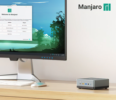 El DeskMini UM700 con Manjaro Linux debería salir al mercado en febrero. (Fuente de la imagen: MINISFORUM)