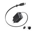 El cargador Anker Nano Charger (35W) tiene un cable USB-C retráctil pero echa en falta enchufes plegables. (Fuente de la imagen: Anker)