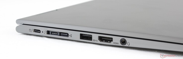 Izquierda: 2x USB Tipo-C Gen. 2 + Thunderbolt 3, Lenovo Side Dock, USB 3.1 Tipo-A Gen. 1, HDMI 1.4b, 3.5 mm combo audio