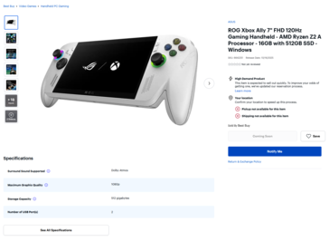 ...pero las capturas de pantalla publicadas por u/BillboSwagenz en el subreddit r/xbox indican lo contrario. (Fuente de la imagen: Best Buy)