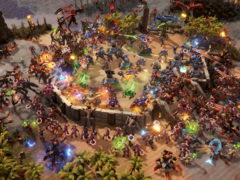 Stormgate está ambientado en un futuro de ciencia ficción en el que la Tierra se defiende de amenazas interdimensionales. En la imagen, una captura de pantalla del juego. (Fuente de la imagen: Steam)