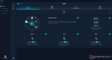 Software Nahimic 3 con ajustes fáciles de usar