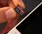 Una tarjeta SD SanDisk de 512 GB (Fuente de la imagen: SanDIsk)