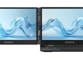 La segunda pantalla del Acemagic X1 se despliega hacia la izquierda para una configuración de doble monitor. (Fuente de la imagen: Acemagic)
