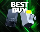 Banner de Best Buy con consolas Xbox mostradas