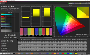 CalMAN: Precisión de color - Espacio de color de destino AdobeRGB