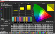 CalMAN: Precisión de color - Perfil de color normal, espacio de color de destino sRGB