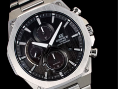 Los nuevos relojes Casio Edifice de la serie EFS-S650 incorporarán biseles con inserciones de cerámica, una primicia en la línea de productos Edifice. En la imagen, el Casio Edifice EFS-S570D-1A. (Fuente de la imagen: Casio)