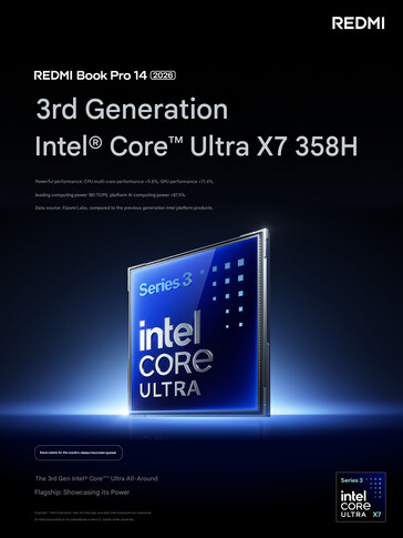 Configuración Intel Core Ultra X7 358H confirmada para los dos portátiles (traducción automática)