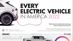 18 fabricantes venden ya vehículos eléctricos en Estados Unidos (imagen: Visual Capitalist)