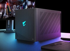 Gigabyte coloca una tarjeta gráfica de sobremesa GeForce RTX 5090 en una carcasa eGPU con Thunderbolt 5 (Fuente de la imagen: Gigabyte)