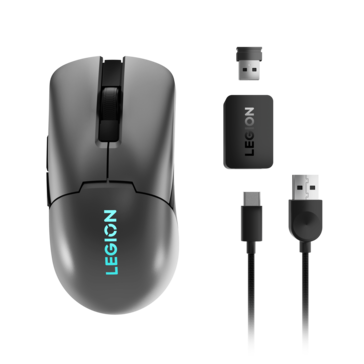 El M600s tiene un dongle USB tipo A y carga tipo C. (Fuente: Lenovo)