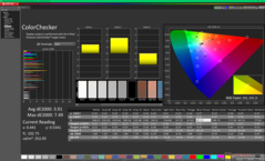 ColorChecker (frente a P3)