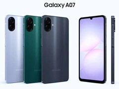 Tres opciones de color esperadas para el Galaxy A07. (Fuente de la imagen: Sudhanshu Ambhore vía X)