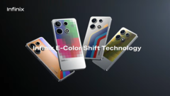 Infinix demuestra la tecnología E-Color Shift. (Fuente: Infinix)