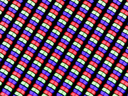 Matriz de sub píxeles RGB del panel IPS con superficie lisa (brillante)