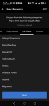 Una captura de pantalla de la herramienta Garmin Lifestyle Logging. (Fuente de la imagen: Captura de pantalla)