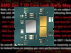 La cosecha actual de CPUs AMD Ryzen 9000 cuenta con dos CCDs de 8 núcleos cada uno. (Fuente de la imagen: AMD, La ley de Moore ha muerto)